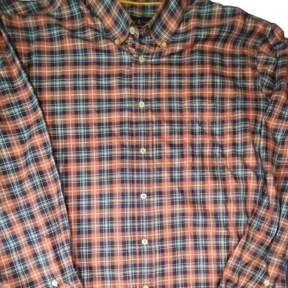 Robert Talbott®🔥Classic Long Sleeve‎ Button Shirt Men's XLarge Checkered… - Picture 1 of 1
